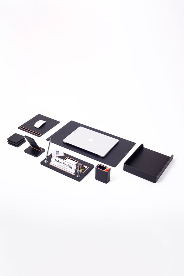 Royal Leather Desk Set 7 Pieces